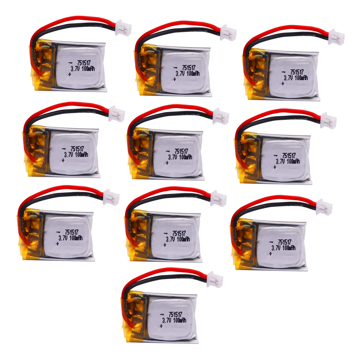 Drone Fq777 Rc Quadcopter - 1-10 adet 3.7V 100mAh 751517 FQ777-124