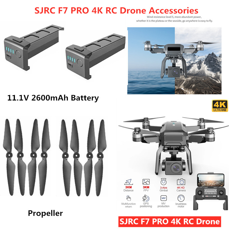 Drone Sjrc - 11.1V 2600mAh Pil Pervane SJRC F7