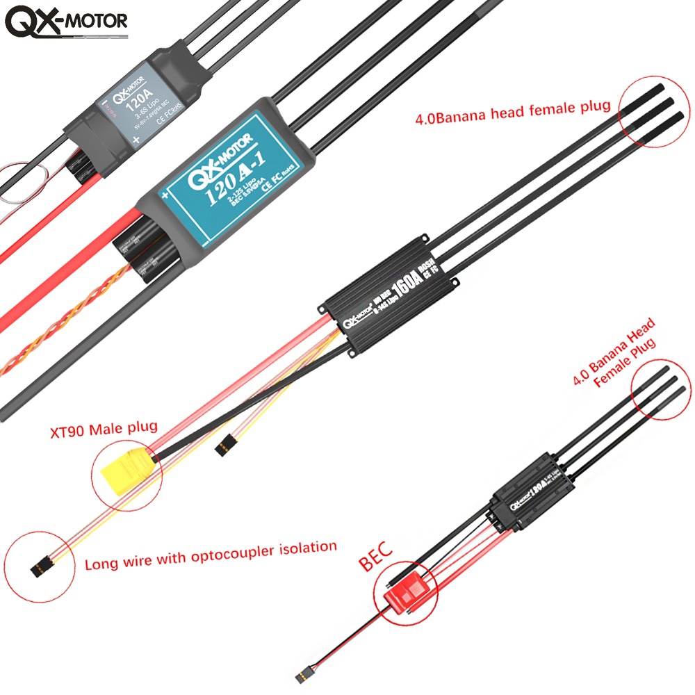 QX-MOTOR Fırçasız ESC serisi E - Drone Rc Quadcopter Controller incelemesi ve fiyatı