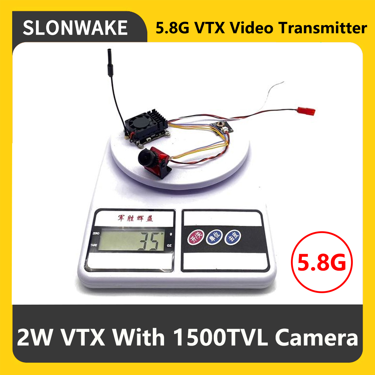 SLONWAKE 5.8G 2000mW FPV VTX V - Drone Rc Remote incelemesi ve fiyatı