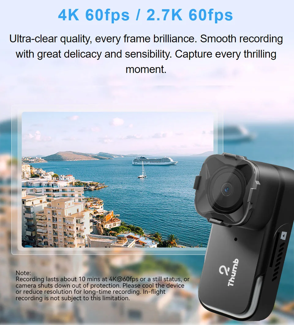 RunCam Thumb 2 4K 60fps Mini F - Drone Rc Action incelemesi ve fiyatı