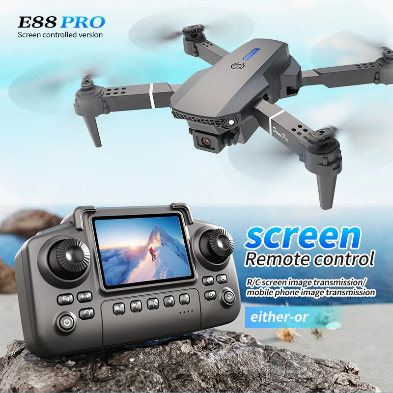 E88 PRO Drone ekranlı 4K HD Ka - Drone E88Pro Rc 4K incelemesi ve fiyatı